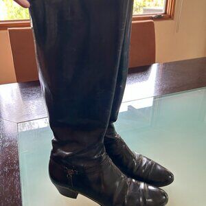 Salvatore Ferragamo Boot Black with small heel - Size 6AAAA